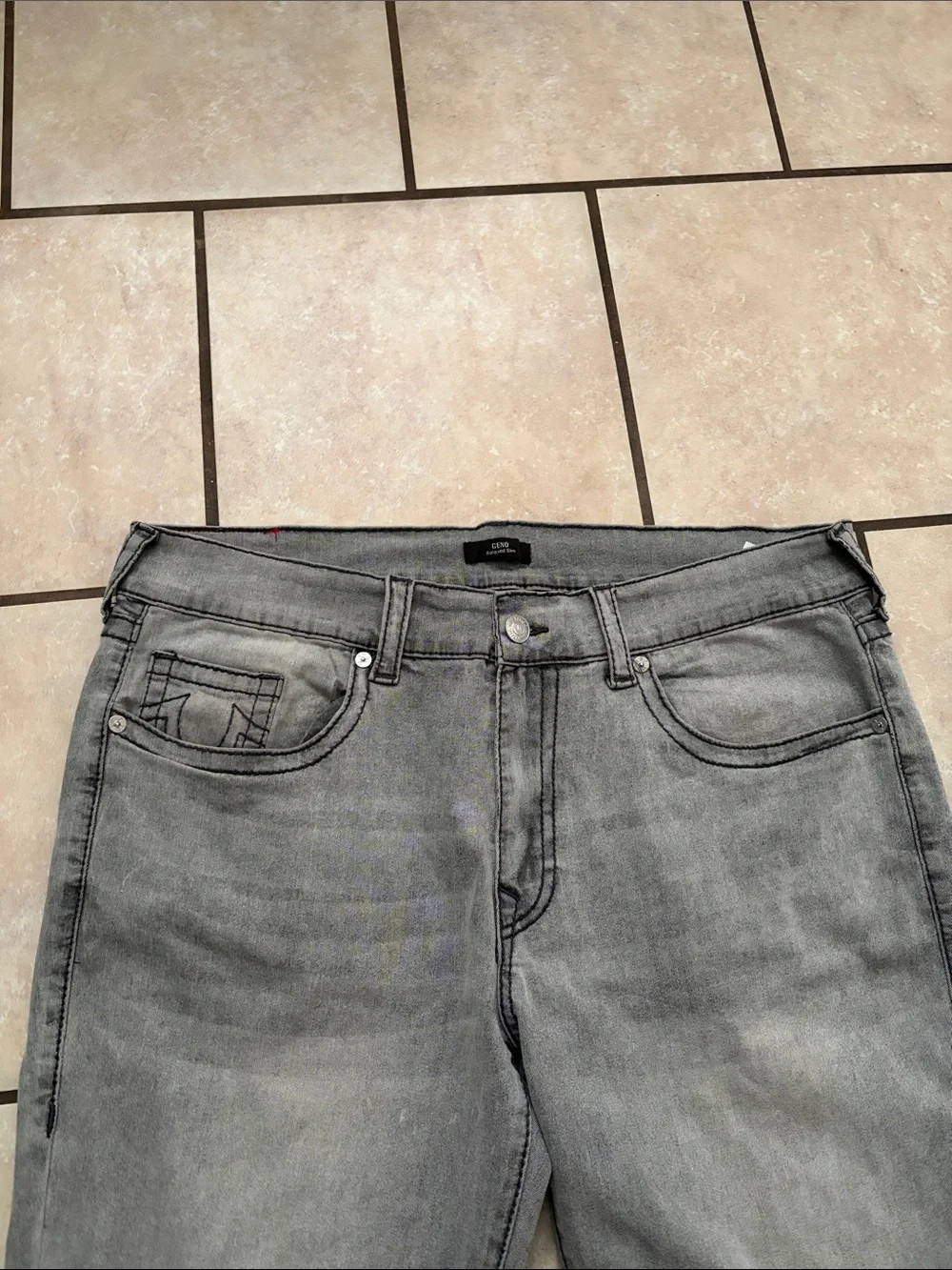 True Religion Gray Men’s Relaxed Slim Jeans